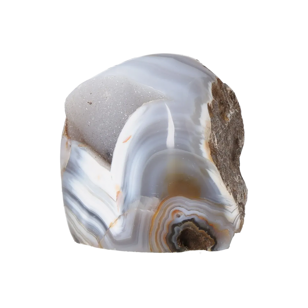 Agate Geode with Quartz Cut Base 10000396