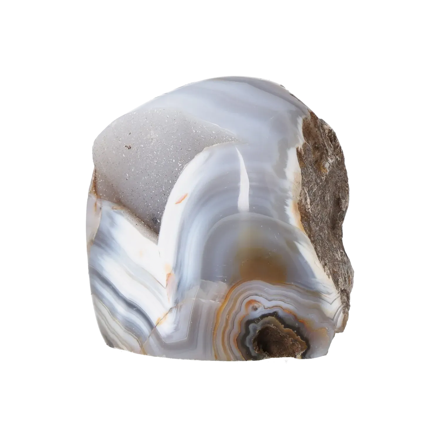 Agate Geode with Quartz Cut Base 10000396