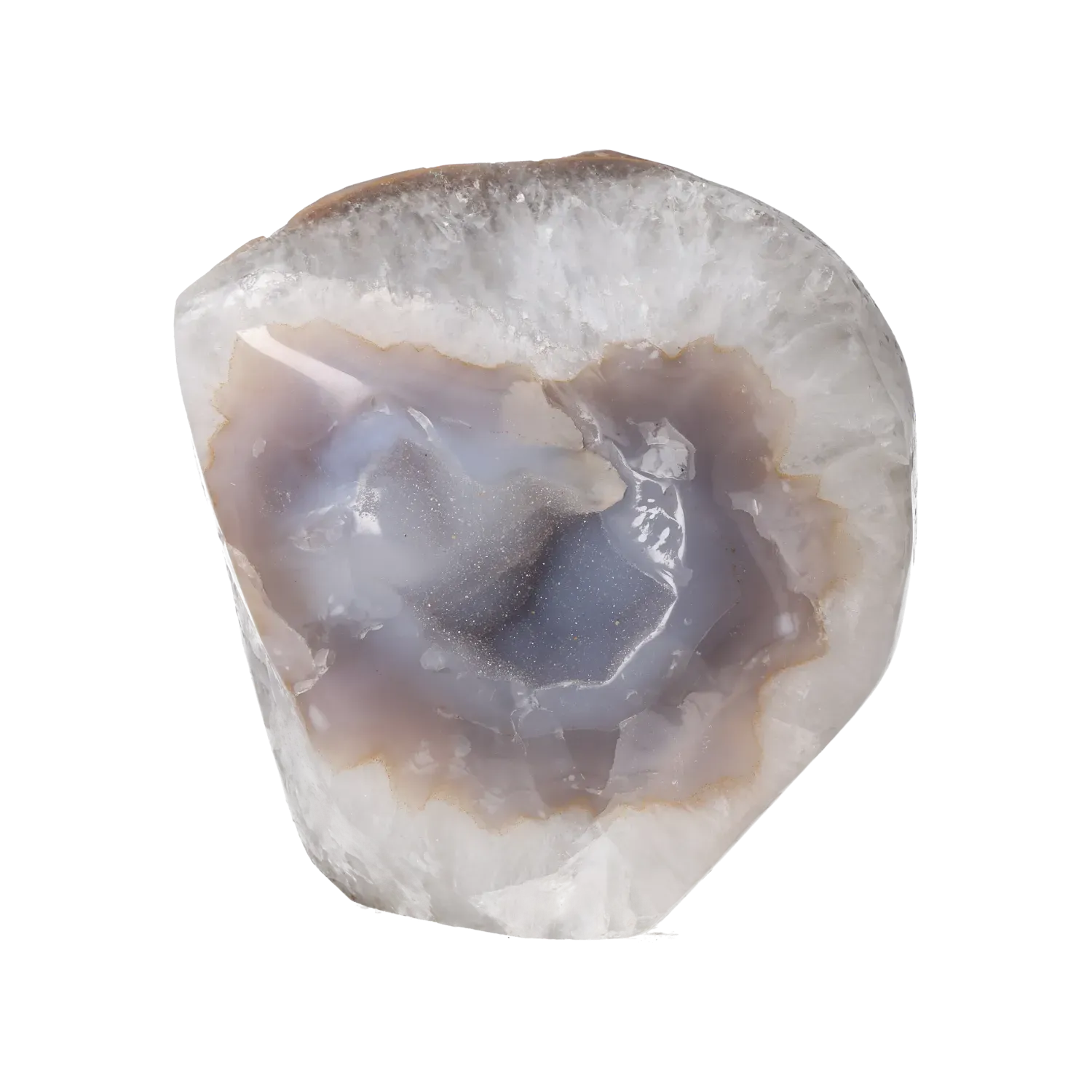 Agate Geode with Quartz Cut Base 10000428