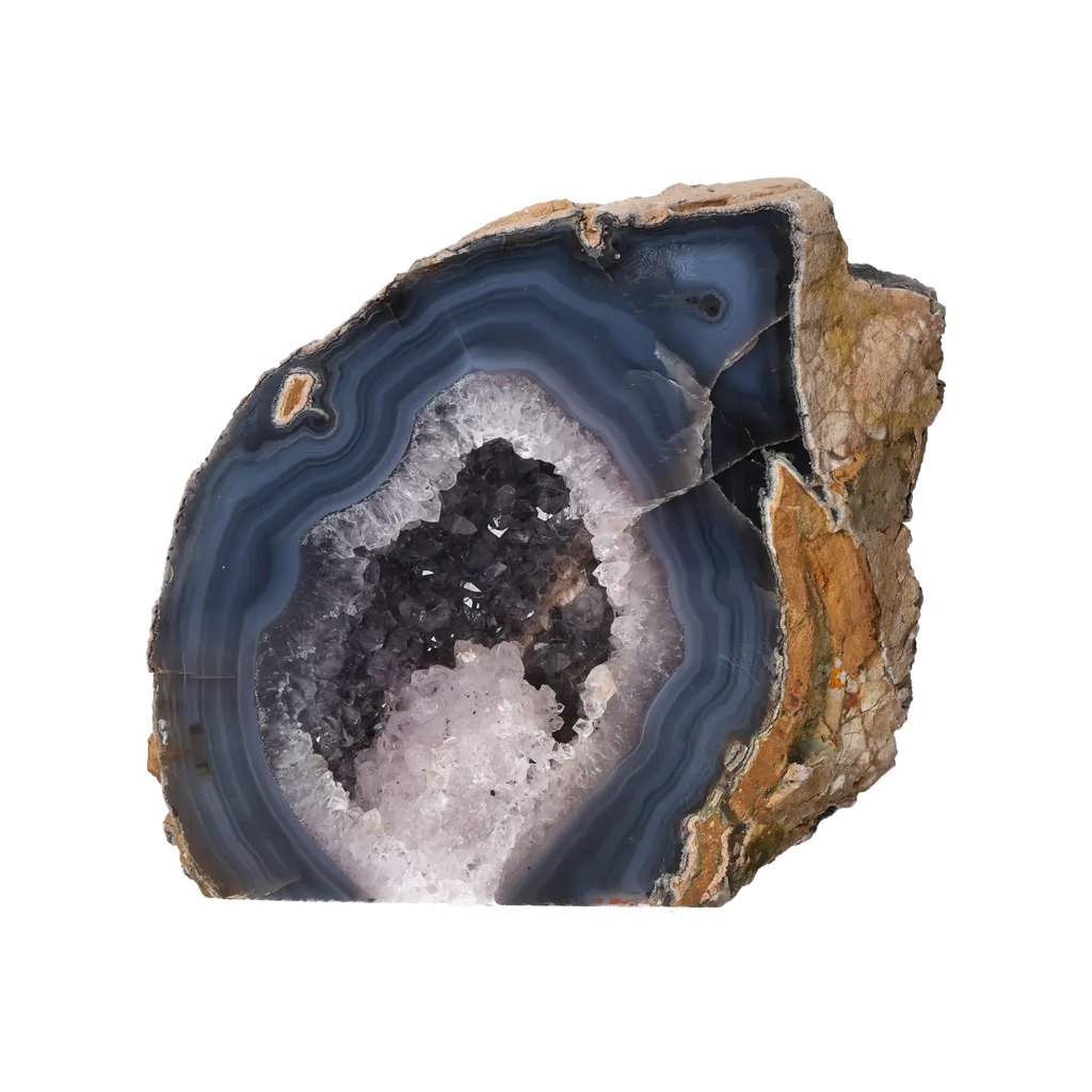 Agate Geode with Amethyst Cut Base 10000421