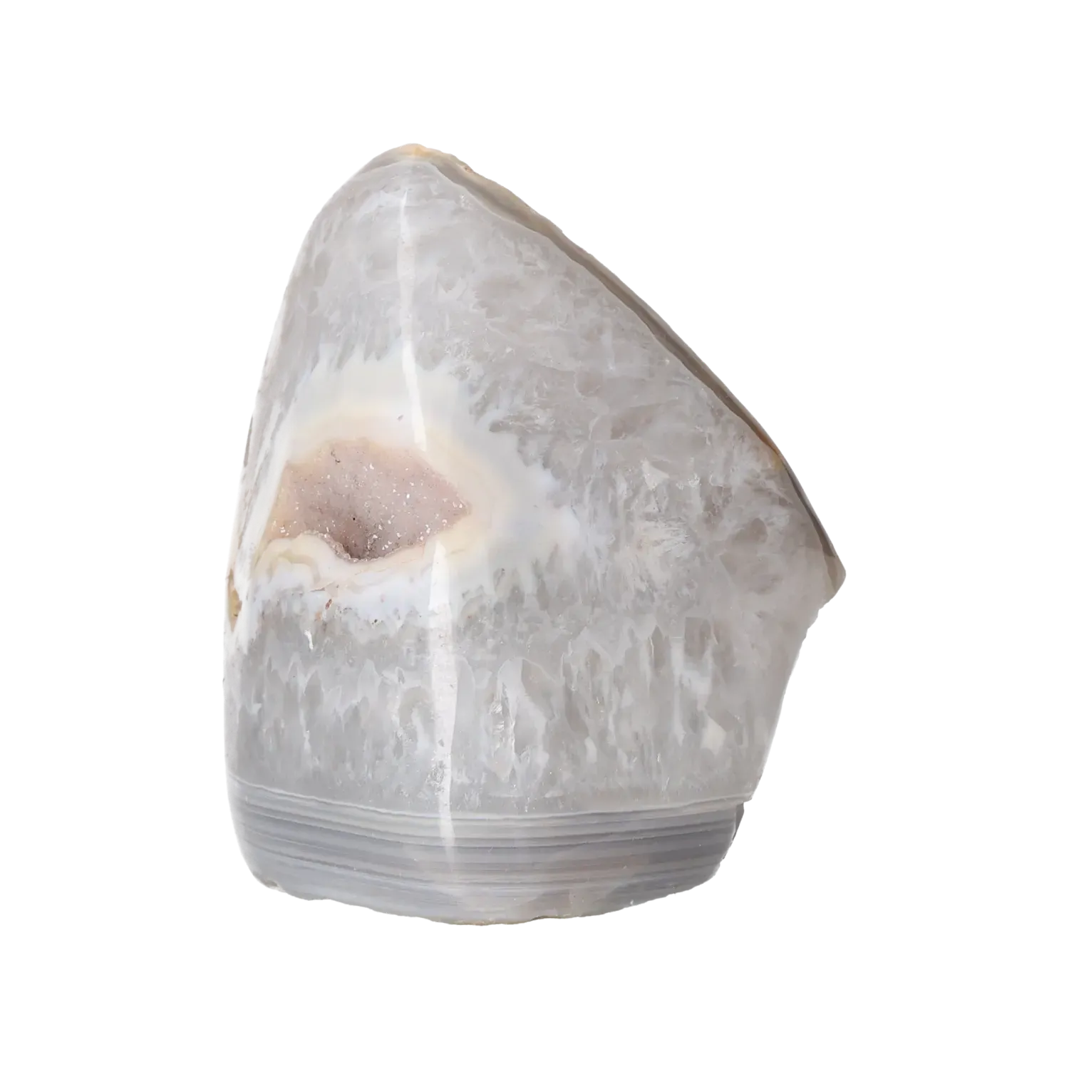 Agate Geode with Quartz Cut Base 10000401