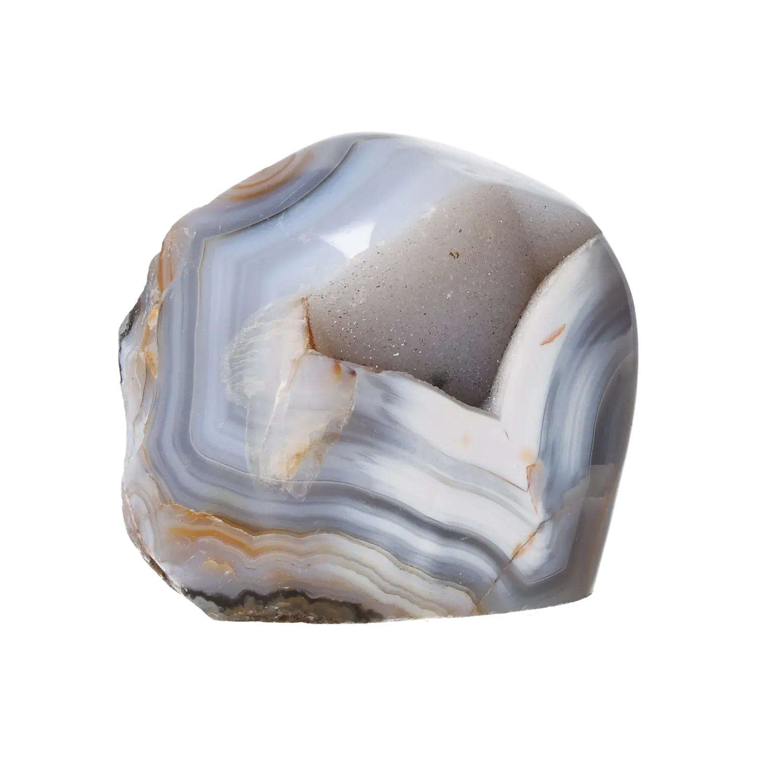 Agate Geode with Quartz Cut Base 10000396