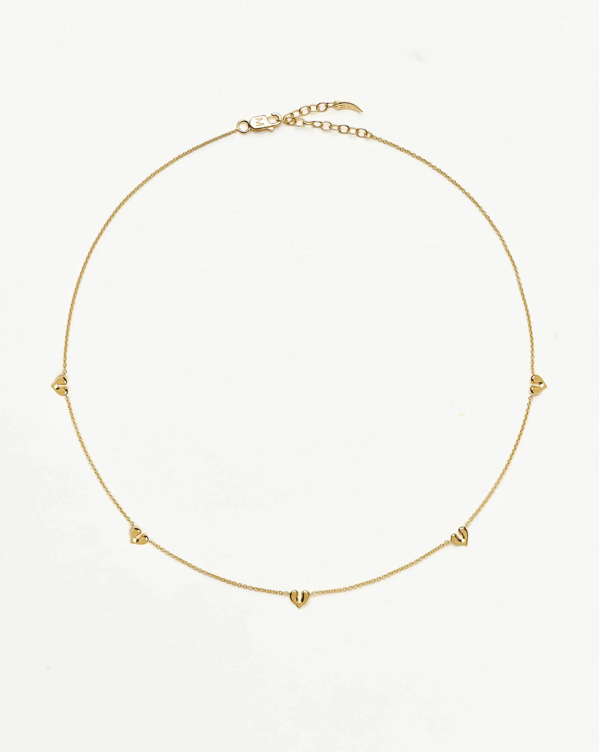 Molten Heart Mini Charm Choker | 18k Gold Vermeil
