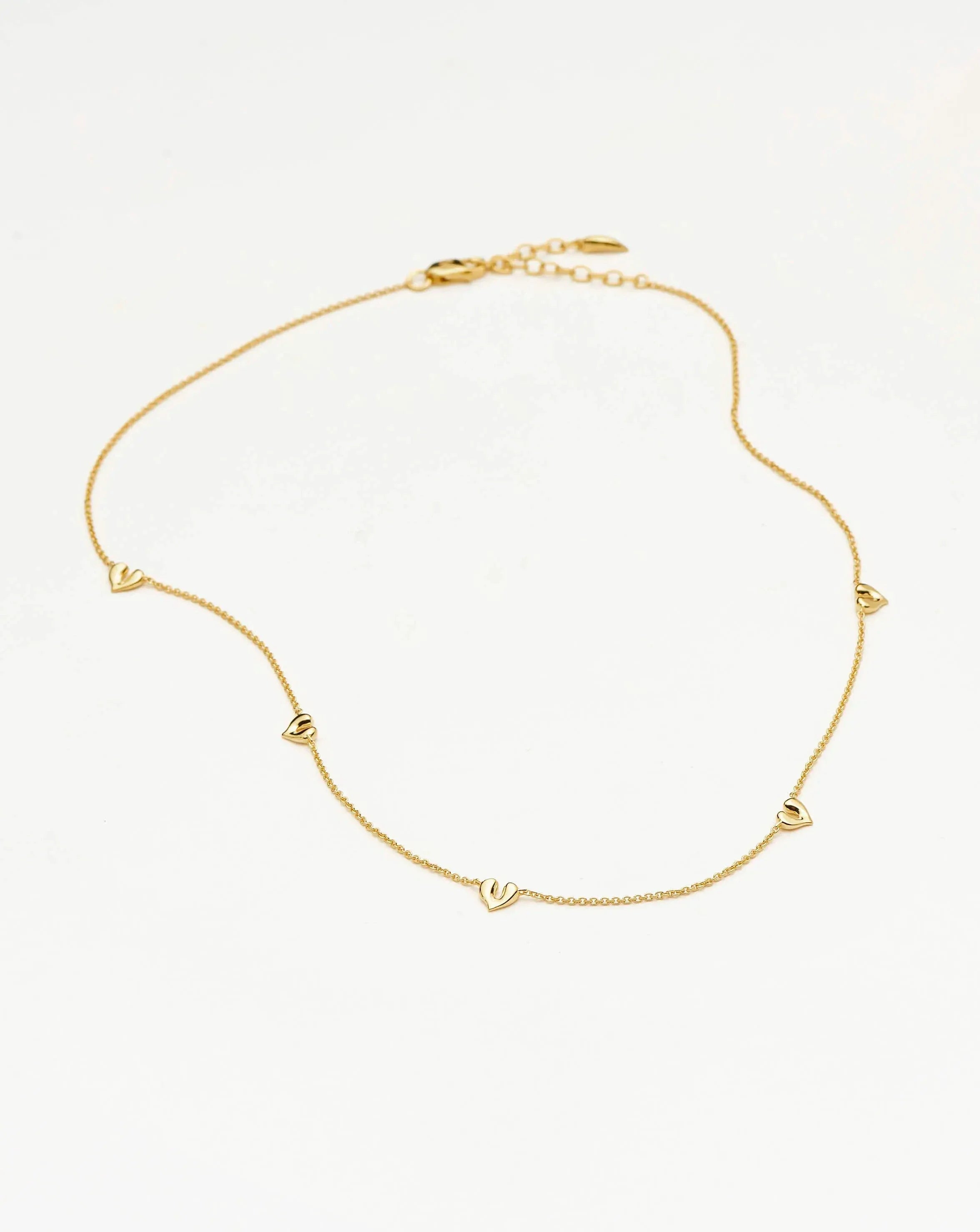Molten Heart Mini Charm Choker | 18k Gold Vermeil
