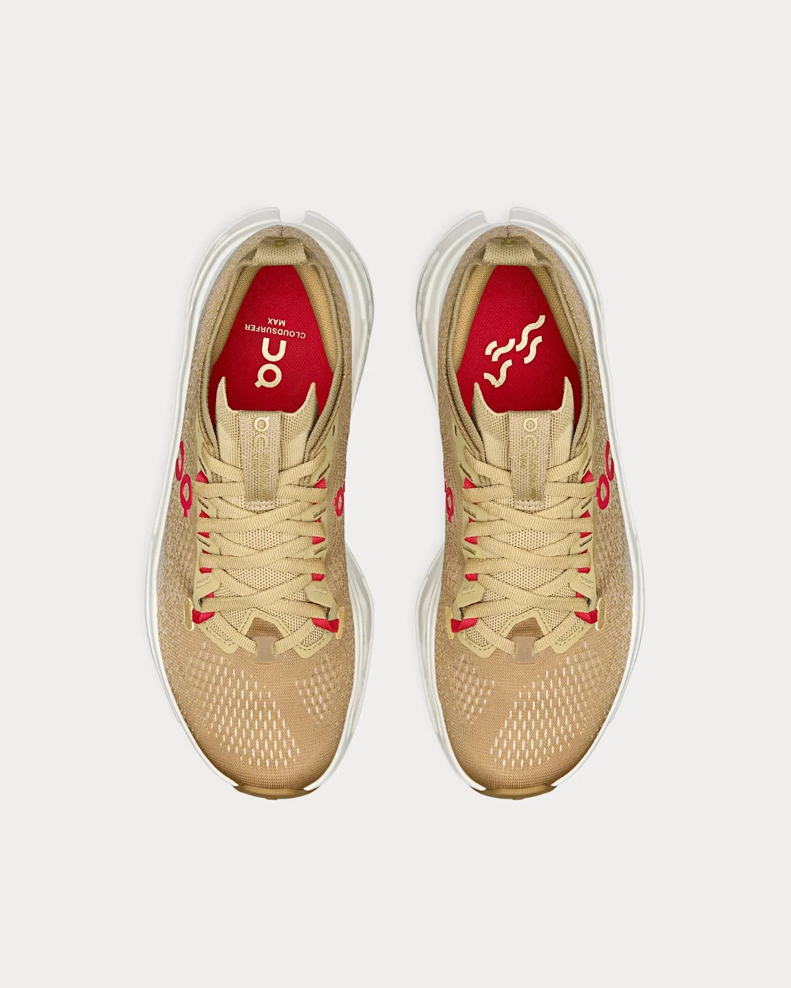 On â€?Cloudsurfer Max ‘Year of the Horseâ€?Chai / Ivory Running Shoes