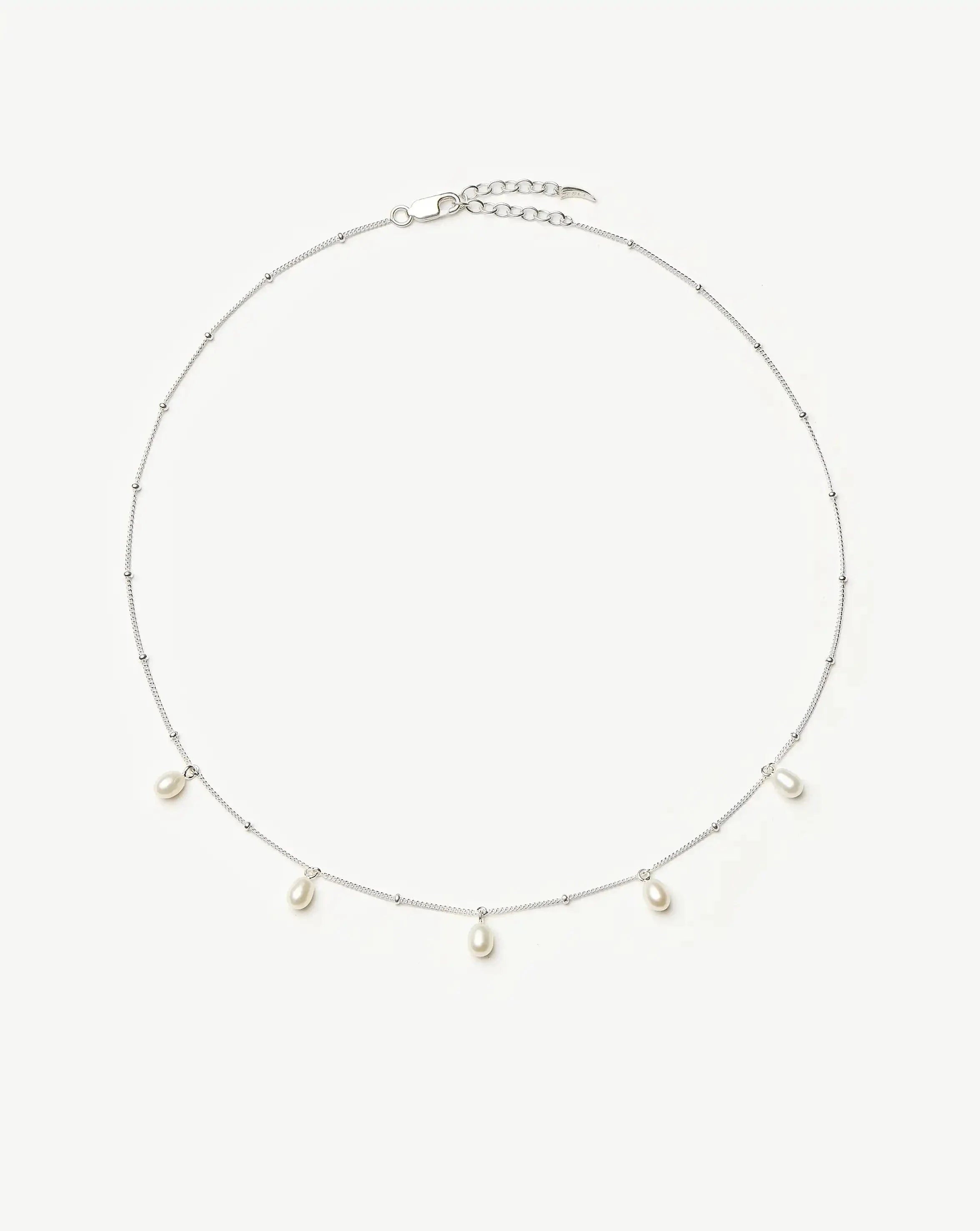 Pearl Baya Baroque Chain Choker | Sterling Silver/Pearl
